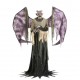 HALLOWEEN ANIMATED DECOR 7.5' Winged Devil Demon Animatronic Motion Sensor LED