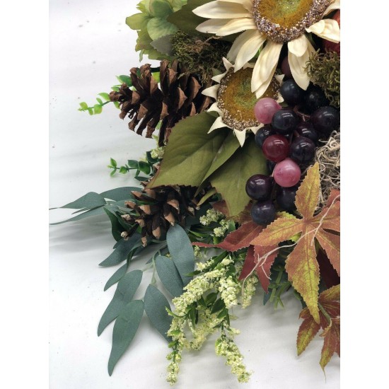 Fall Arrangement, Fall Centerpiece, Artificial Fall Arrangement, Fall Cornucopia