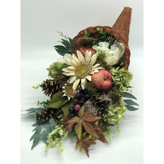 Fall Arrangement, Fall Centerpiece, Artificial Fall Arrangement, Fall Cornucopia