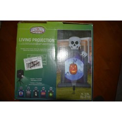 INFLATABLE HALLOWEEN LIGHT SHOW PROJECTOR SET 9 FEET TALL