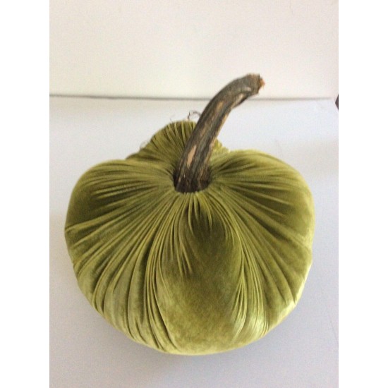 14” Chartreuse Original Velvet Plush Pumpkin Autumn Harvest Thanksgiving