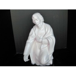 NEW 2019 Made in USA  X Large Ceramic  Nativity Family White Satin Joseph 20