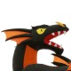 Gemmy Two-Headed Dragon Halloween Inflatable 7.5 ft Fire-Ice Animated Projection