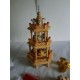 Vintage Erzgebirge Christmas Pyramid Weinachts Wood Tower Nativity BNIB 3 stages