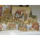 David Winter Cottages  18 Piece + Wall Hanging & Collectors Book Used