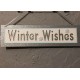 Reindeer X-Mas and Winter Wishes Christmas wall plaques with Glitter & Sparkle