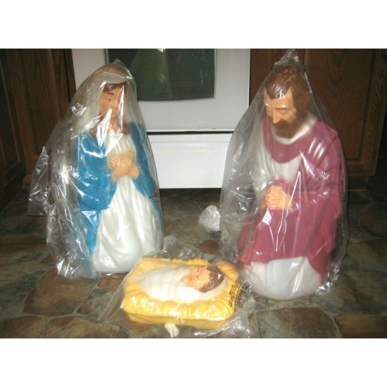 New General Foam Nativity 3 PC Set, Traditional 28