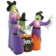 HALLOWEEN INFLATABLE DECOR 6 Ft Witches with Cauldron LED Lights