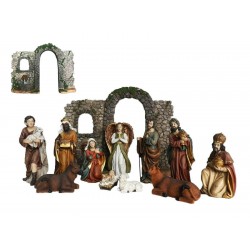 Holy Family Christmas Ornate Nativity Scene with Arch 10 Inch 11-Piece Set