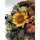 Fall Arrangement, Fall Centerpiece, Artificial Fall Arrangement, Fall Cornucopia