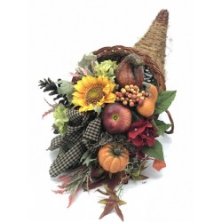 Fall Arrangement, Fall Centerpiece, Artificial Fall Arrangement, Fall Cornucopia