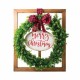 Burton & Burton Merry Christmas Wreath In Window Wall Décor