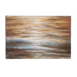 Canvas Wall Art Abstract Design Soothing Waves of Gold Blue Red D�cor 53693