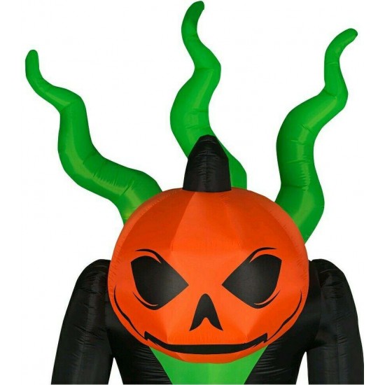 Halloween Inflatable Arching Reaper 12 ft Tall Airblown Projection Decoration