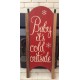 Pottery Barn Baby It's Cold Outside Sled Wall Art Holiday NWT Large