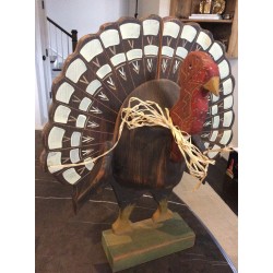 Boone River Creations Webster City, Iowa Wooden Turkey Folk Art Thanksgiving