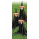 Set of 6 Halloween Witches Outdoor Yard Decoration Group Lawn Art Path Holiday