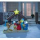 Lighted Inflatable Christmas Nativity Scene 6 ft. 6