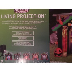 Living Projections Gemmy 8.7-ft x Haunted House Halloween Inflatable