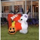 Halloween Airblown Inflatable Yard Decor Peanuts Snoopy House Scene Outdoor