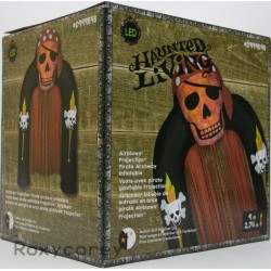 Gemmy Halloween Haunted Living 9 ft Projection Pirate Archway Inflatable NIB