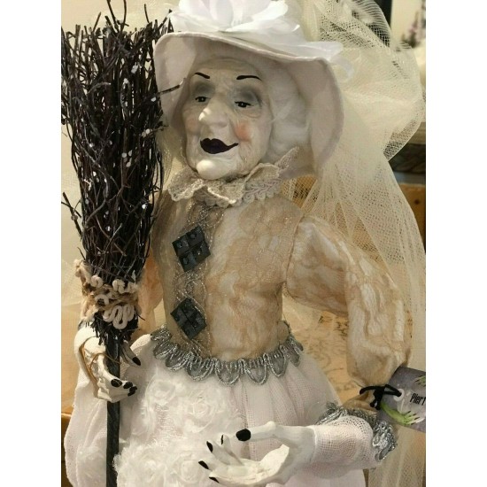 Pier 1 Halloween White Witch Figurine