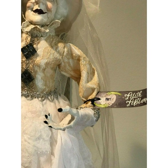 Pier 1 Halloween White Witch Figurine