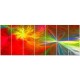 Designart 'Colorful Christmas Spectacular Show' Abstract  Oversized