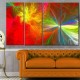 Designart 'Colorful Christmas Spectacular Show' Abstract  Oversized