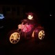 Inflatable Lighted Halloween Skeleton on Motorcycle Decoration Outdoor Yard Lawn