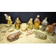 Vintage Manor House Hand Painted 13 Piece Nativity Set - Made in Japan