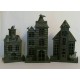 Pottery Barn Haunted Halloween Houses Metal Small Meduim Large S/3 #4645A