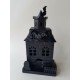 Pottery Barn Haunted Halloween Houses Metal Small Meduim Large S/3 #4645A