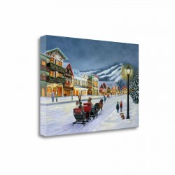 TANG-SBPT10554833C-Christmas Village by Julie Peterson, Gallery Wrap Canvas Art