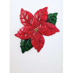 Poinsettia Wall Sculpture Large 37