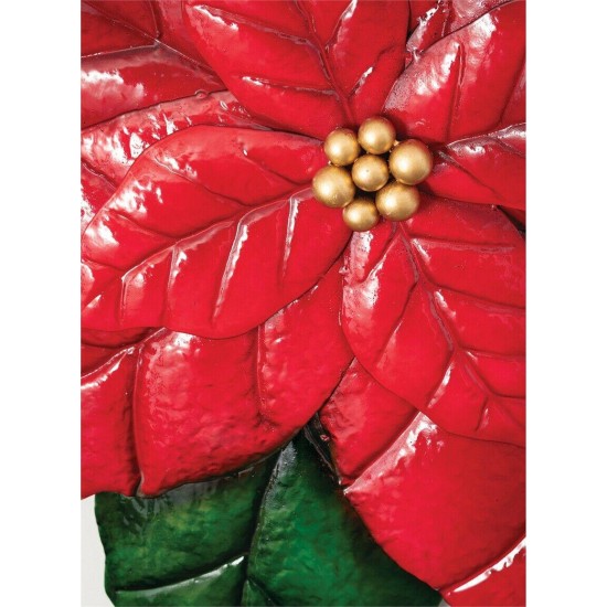 Poinsettia Wall Sculpture Large 37