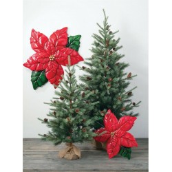 Poinsettia Wall Sculpture Large 37