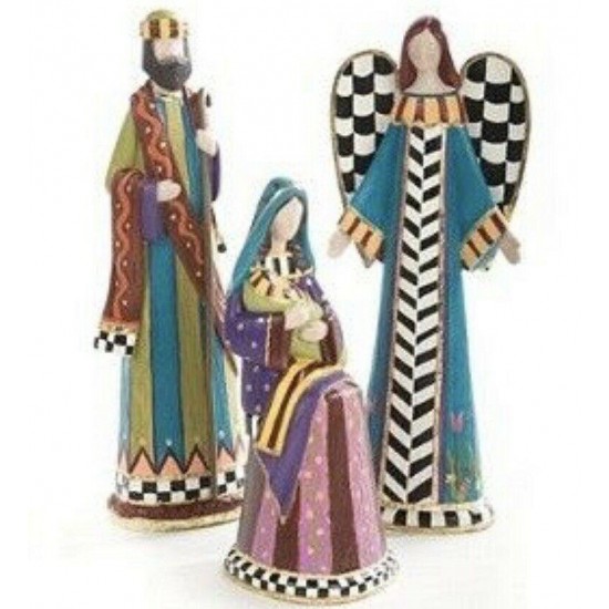 Mackenzie Childs Holy Family  Retired Nativity Set