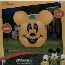 Gemmy Disney 9.5 FT Halloween Mickey Mouse Jack O Lantern Pumpkin Inflatable