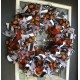 Black White & Orange Jack-o-Lantern Halloween Front Door Wreath Party Decoration