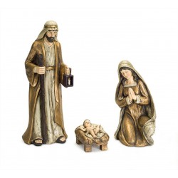 Decorative Brown & White Holy Family Figurines  (Set of 3) 5