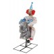 Rocking Elephant Circus Clown Creepy Animated Lights & Sounds Halloween Decor