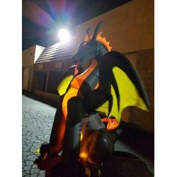 Large Airblown Inflatable Dragon for Halloween