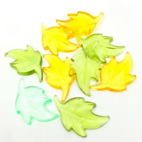 20X(300 Pieces Thanksgiving Leaves Table Scatter Mini Acrylic Leaves Acryli H6D4