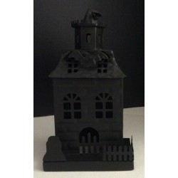 Pottery Barn Haunted House with Bats Halloween New