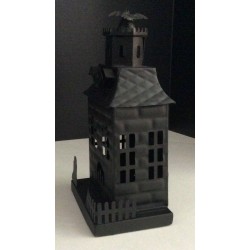 Pottery Barn Haunted House with Bats Halloween New