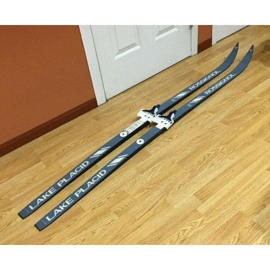 Great Decor! Vintage Rossignol Skis Lake Placid, Blue