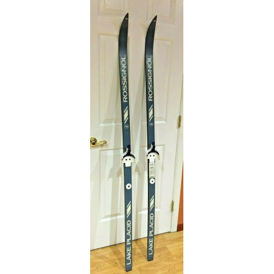 Great Decor! Vintage Rossignol Skis Lake Placid, Blue