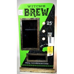 NEW HTF Witch's Brew Halloween Display Cabinet Green Decor Witches Brew