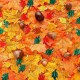 10X(300 Pieces Thanksgiving Leaves Table Scatter Mini Acrylic Leaves Acryli M4E0